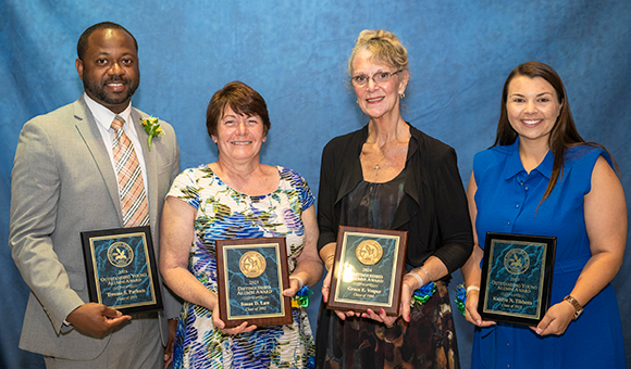 Terome Parham, Susan Law, Grace Vesper and Kaitlyn Tibbetts