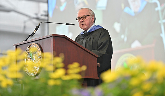 College Council Chair Ronald O'Neill congratulates the Class of 2024.