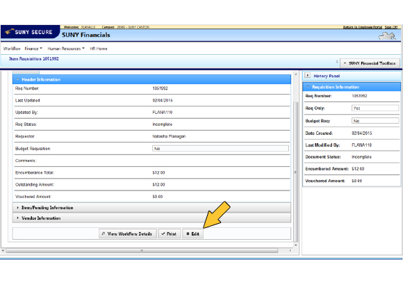 Screenshot: Click Edit