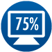 75% Online